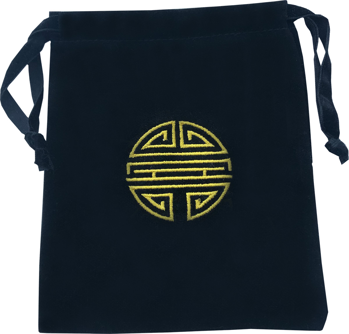 Black embroidered velvet bag Black embroidered velvet bag