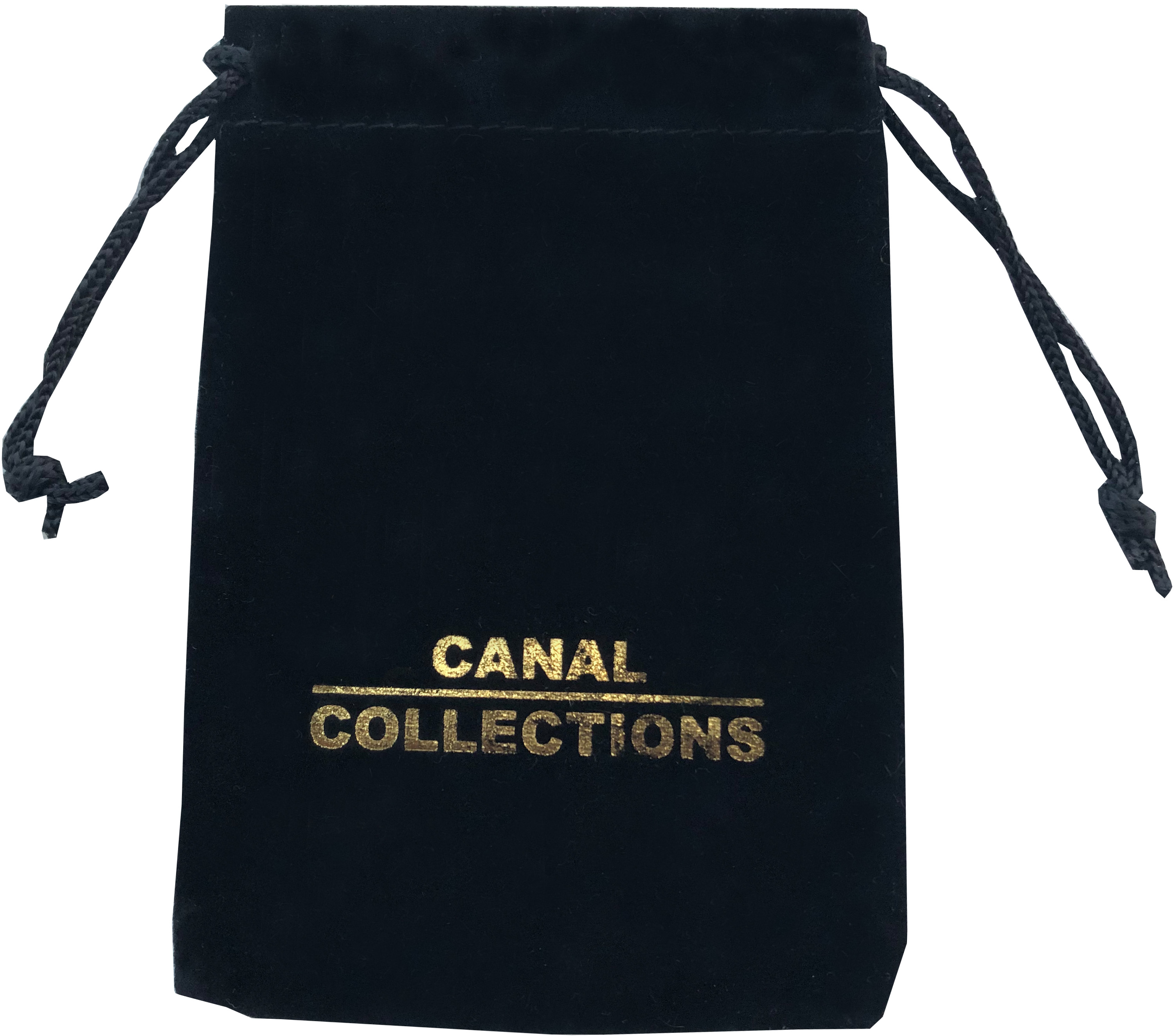 Black foiled velvet rope bag Black foiled velvet rope bag