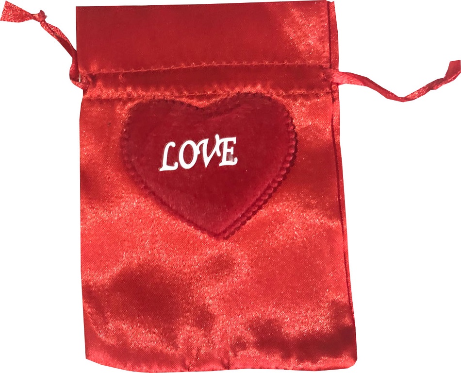 Red colored satin bag Red colored satin bag